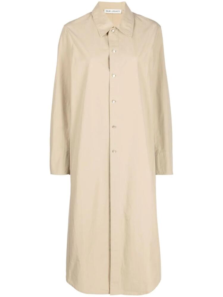 OUR LEGACY Welding shirt dress - Neutrals Cover