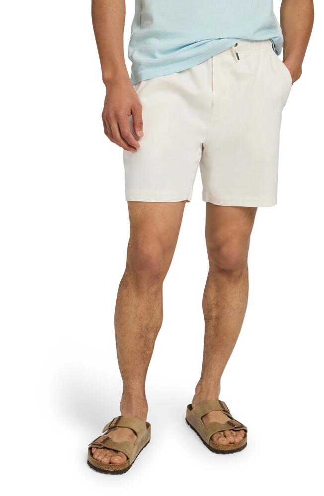 Faherty Essential Drawstring Stretch Shorts in Solar White Cover