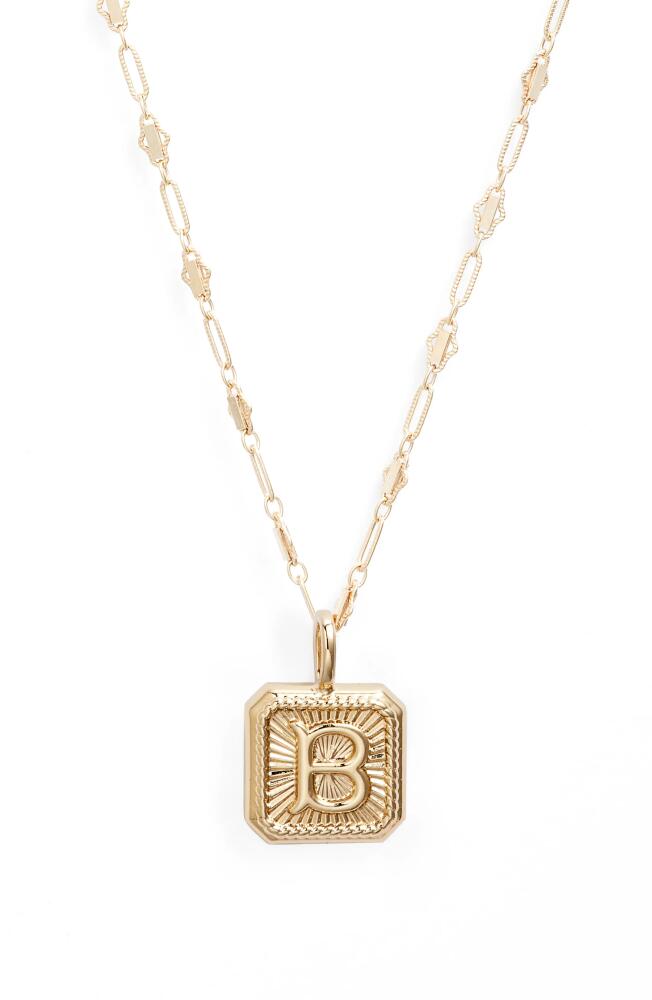 MIRANDA FRYE Harlow Initial Pendant Necklace in Gold - B Cover