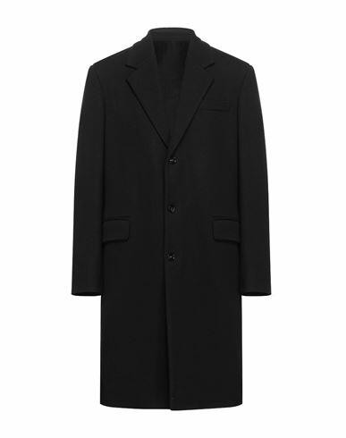 Bottega Veneta Man Coat Black Wool Cover