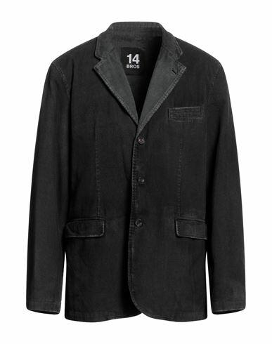 14bros Man Blazer Steel grey Cotton Cover