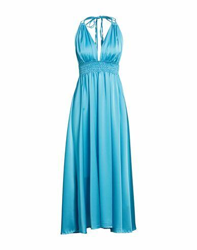 Berna Woman Maxi dress Azure Polyester Cover