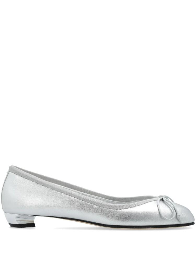 Alexander McQueen Armadillo ballerina shoes - Silver Cover