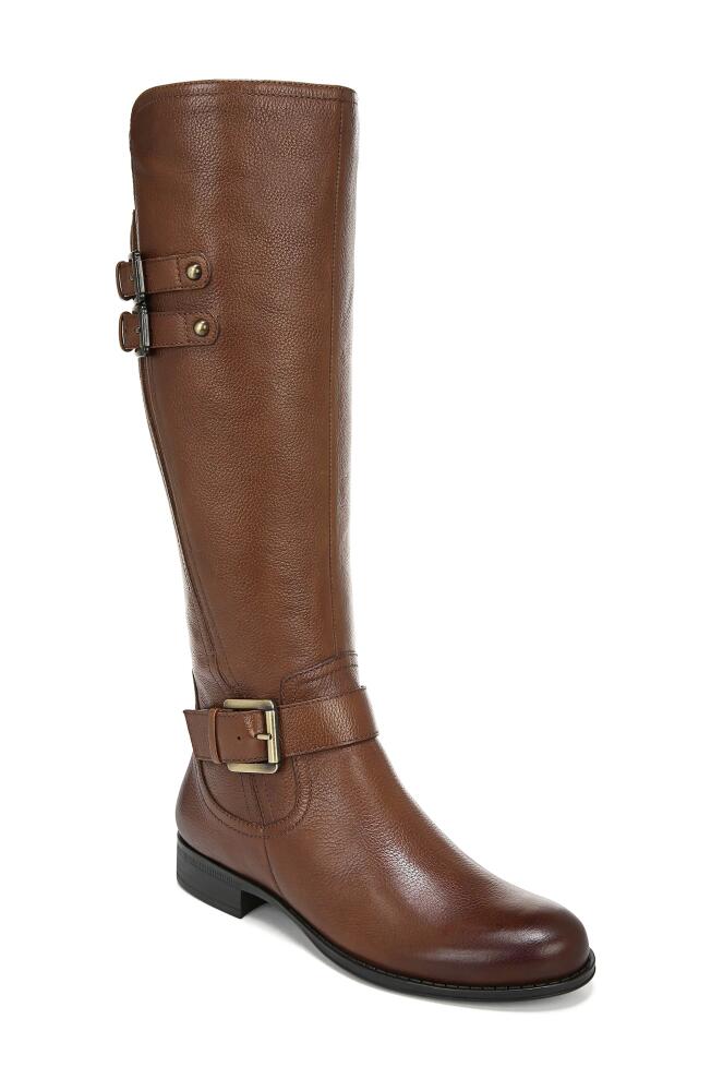 Naturalizer Jessie Knee High Riding Boot in Cinnamon Leather Cover