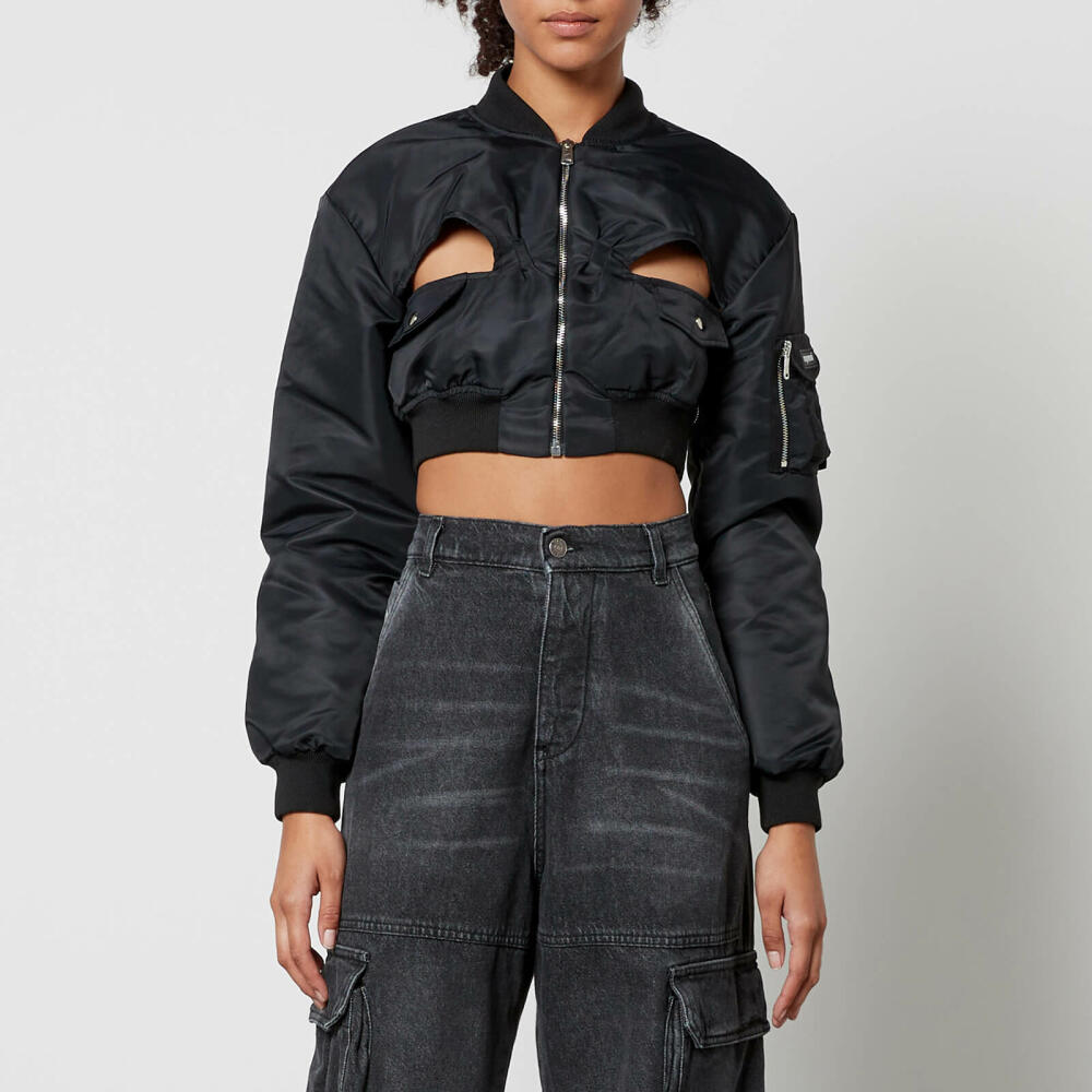 Coperni Cropped Cutout Shell Bomber Jacket Cover