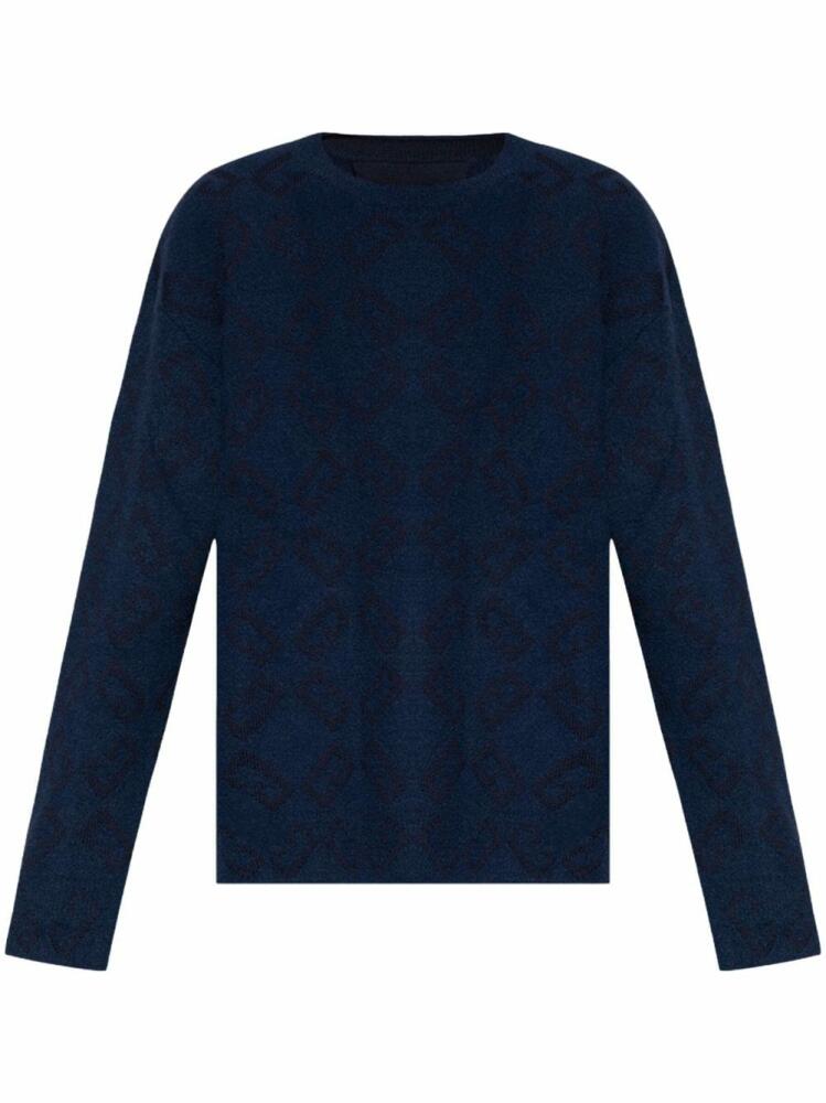 Givenchy monogram-pattern jumper - Blue Cover