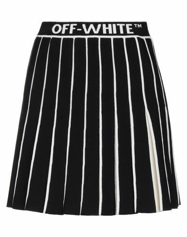 Off-white Woman Mini skirt Black Viscose, Polyester Cover