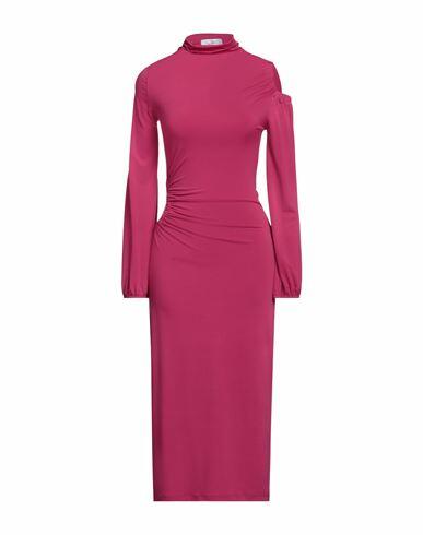 Soallure Woman Midi dress Fuchsia Polyester, Elastane Cover