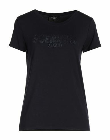 Ermanno Scervino Woman T-shirt Midnight blue Viscose, Elastane Cover