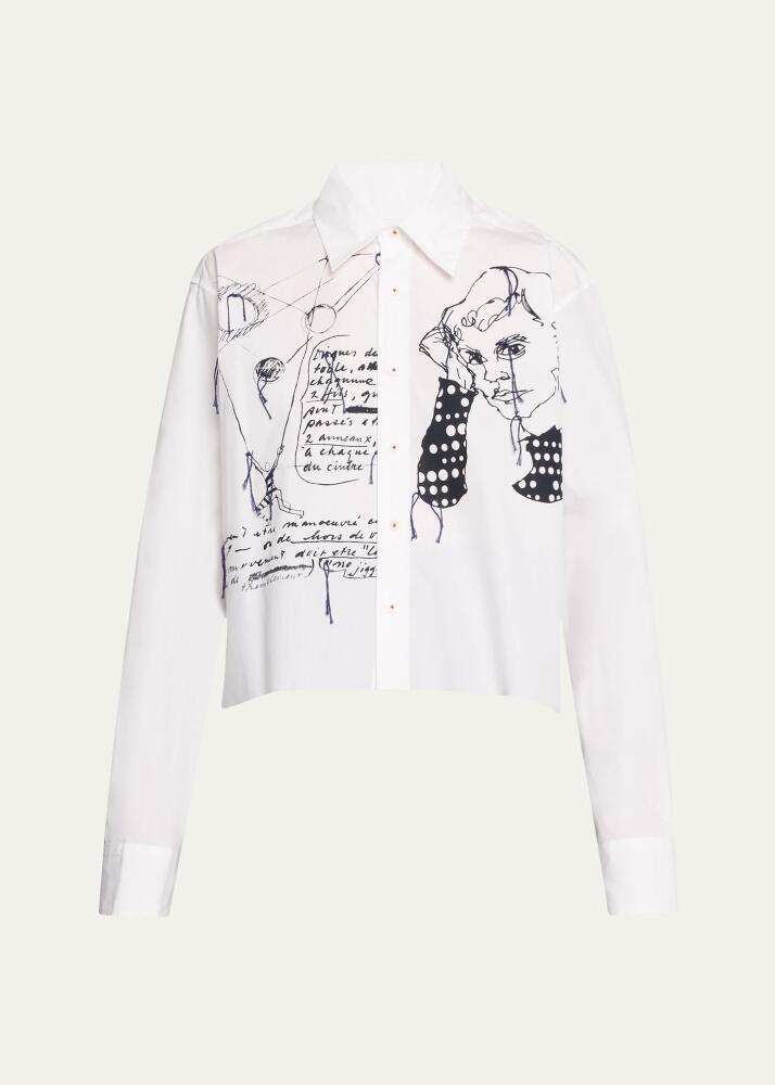 Libertine Sketchy Cropped Classic Shirt Cover