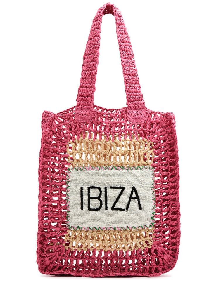 DE Siena Ibiza Beaded Crochet Tote - Pink Cover