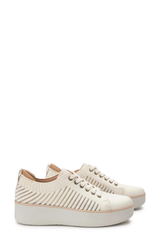 TRAQ by Alegria Magiq Sneaker in Pepps Cream Fabric Cover