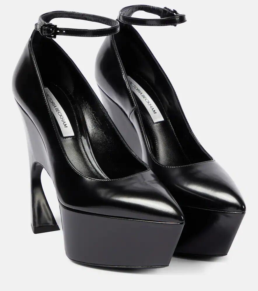 Victoria Beckham Leather platform pumps Cover