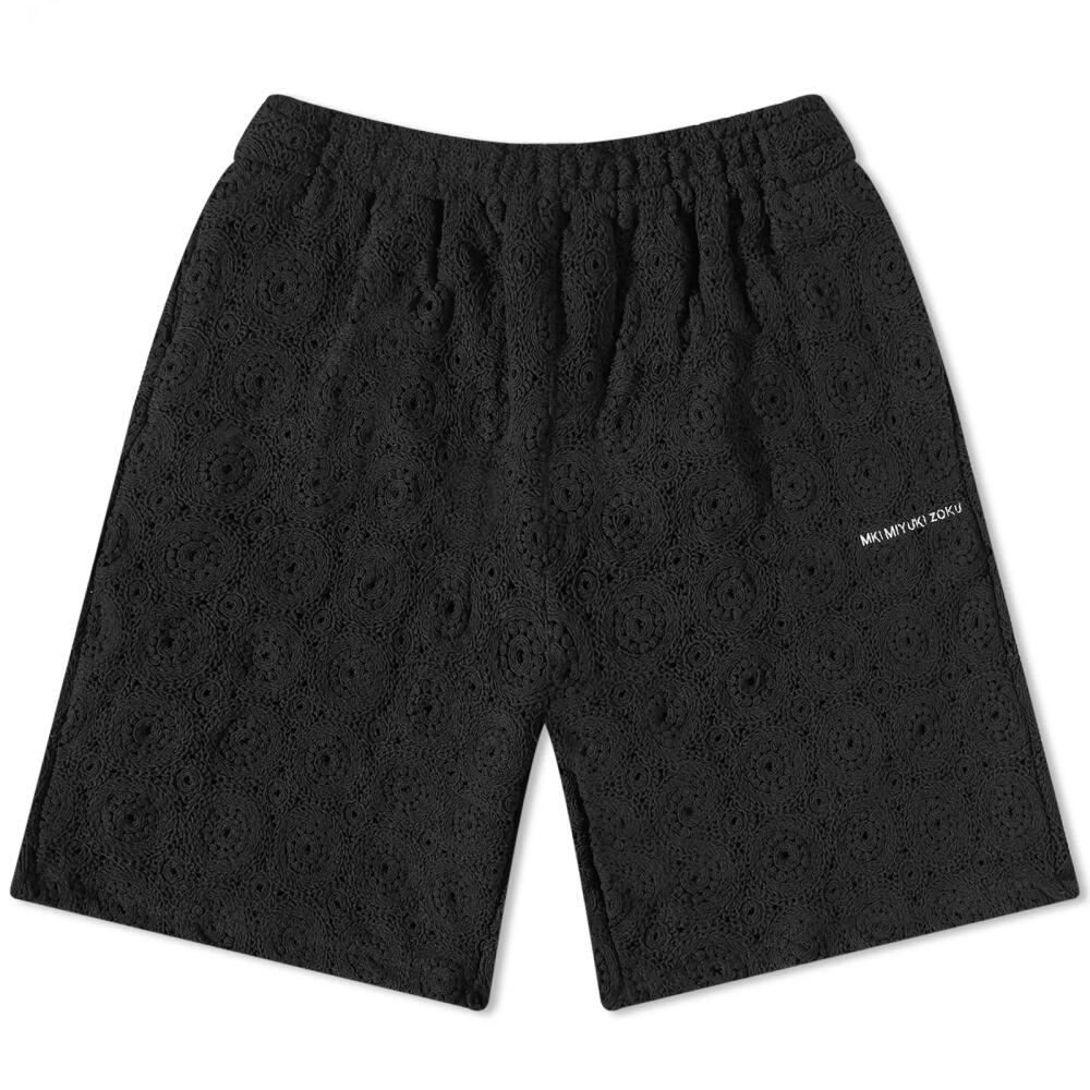 MKI Men's Crochet Shorts in Black Cover