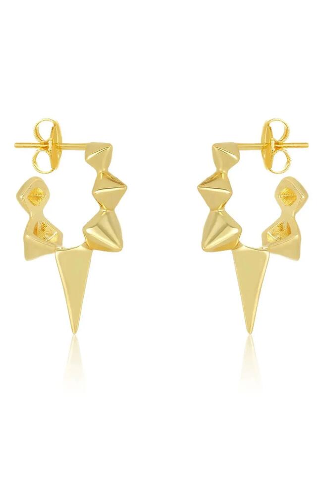 Melinda Maria Gabriella Spiked Hoop Earrings in Gold Cover