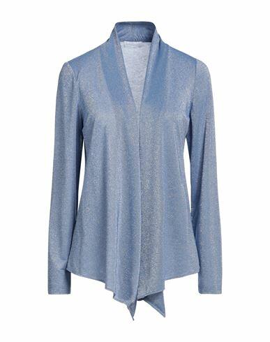 Diana Gallesi Woman Cardigan Sky blue Viscose, Metallic fiber, Polyamide, Elastane Cover