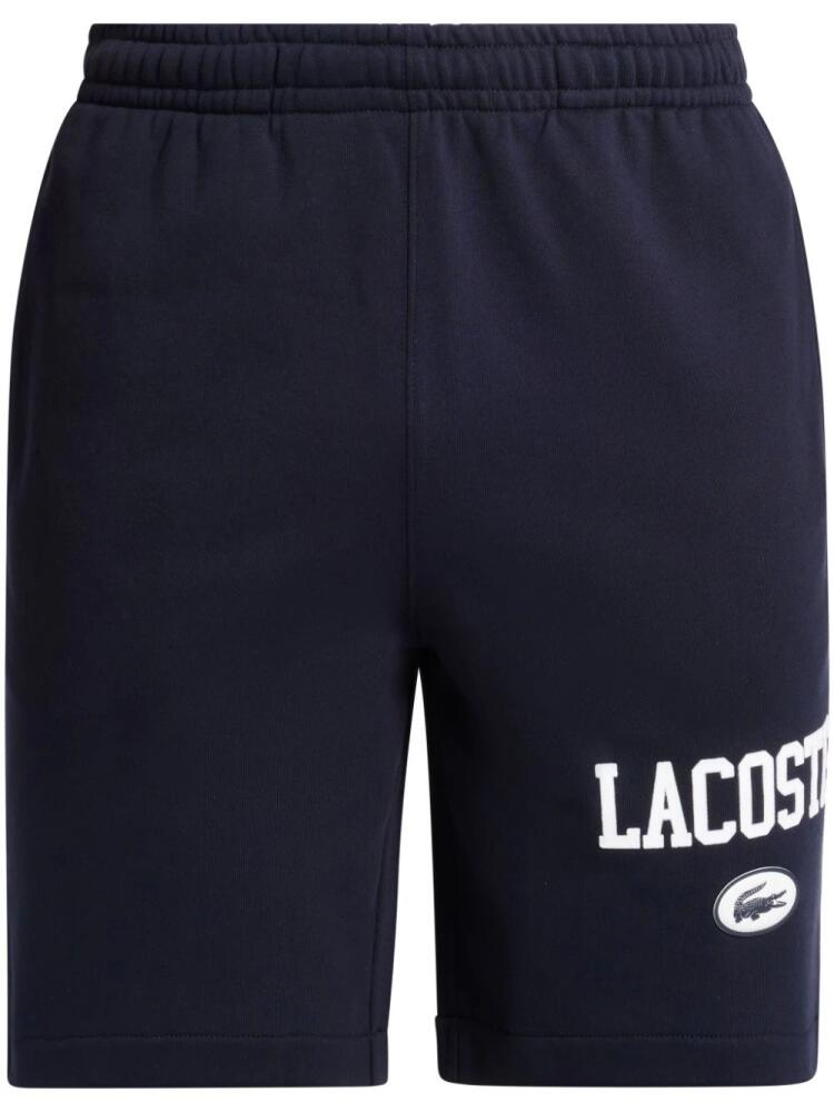 Lacoste logo-print organic cotton shorts - Blue Cover