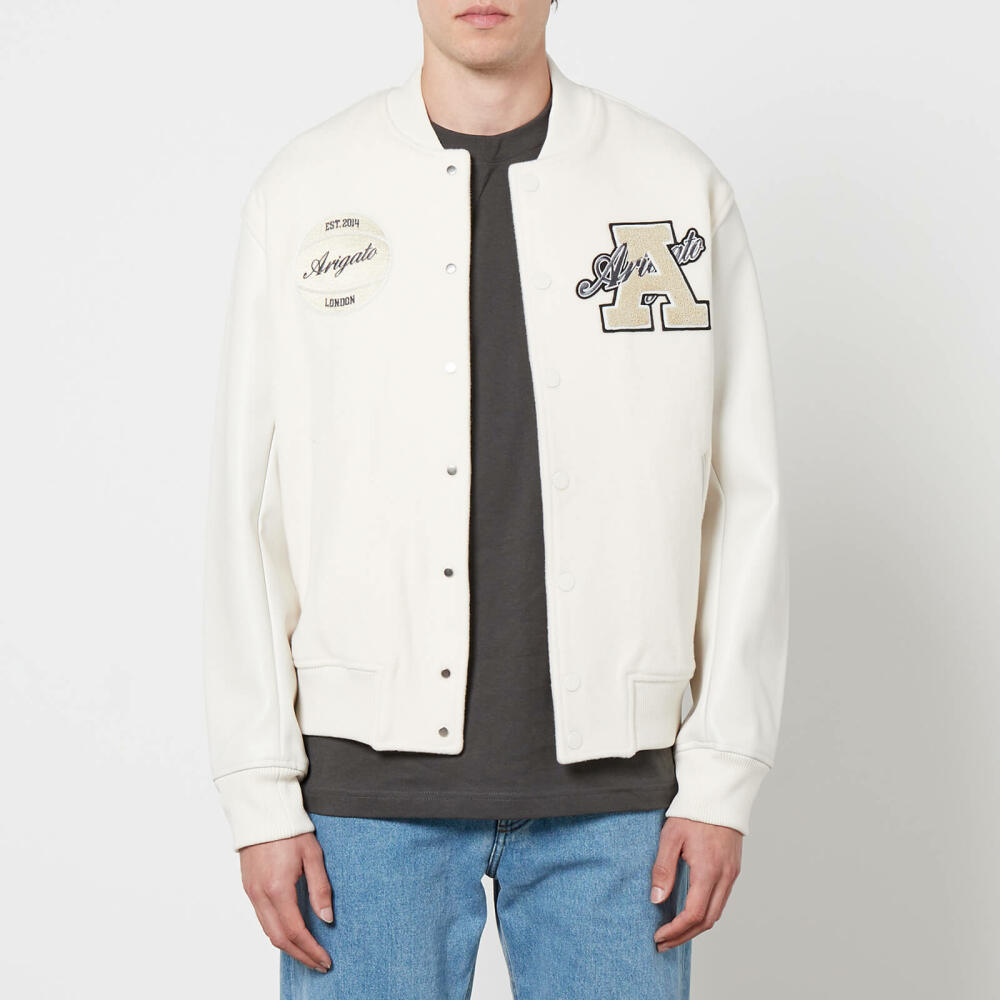 Axel Arigato Hudson Varsity Logo-Appliqué Wool Jacket Cover