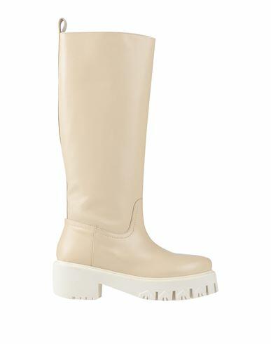 Patrizia Pepe Woman Boot Beige Soft Leather Cover