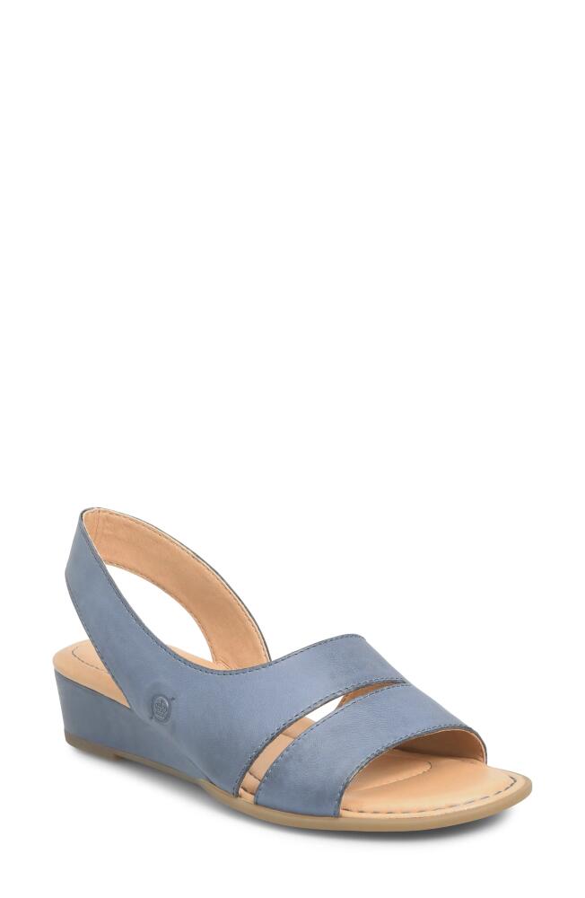 Børn Crista Slingback Sandal in Navy Leather Cover