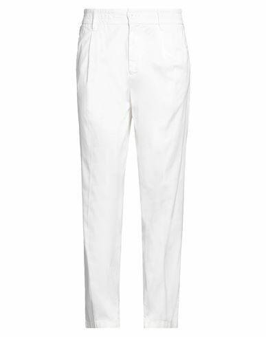 Guess Man Pants White Organic cotton, Cotton, Elastane Cover