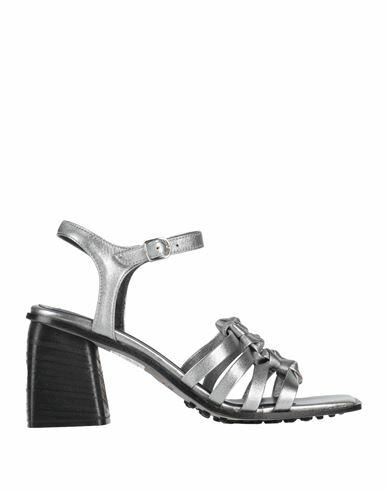 Fru. it Woman Sandals Silver Leather Cover