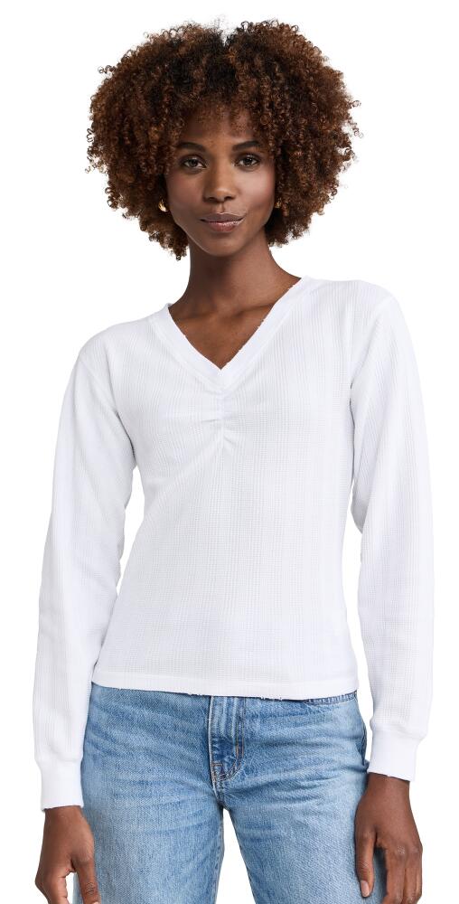 AMO Beau Waffle Knit Pullover White Cover