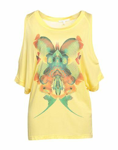 Koralline Woman T-shirt Yellow Viscose Cover