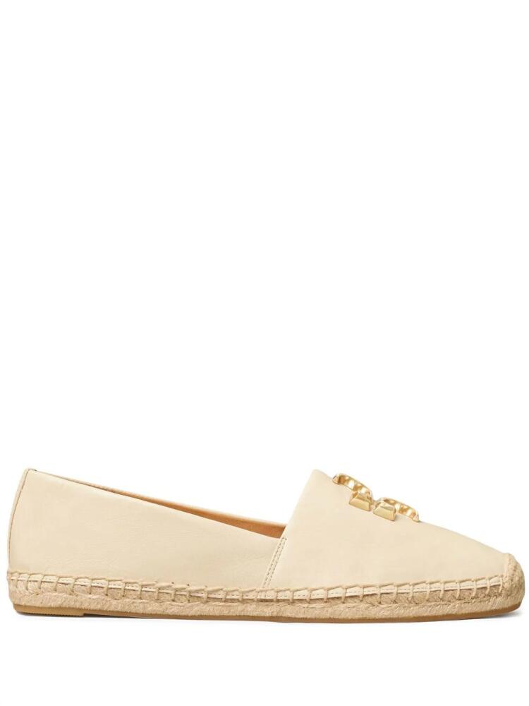 Tory Burch Eleanor leather espadrilles - Neutrals Cover