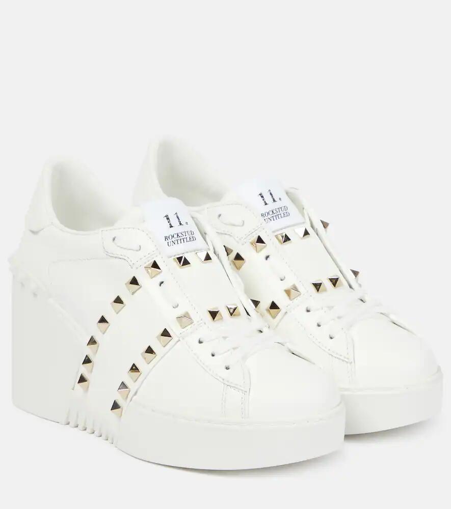 Valentino Garavani Open Disco leather wedge sneakers Cover