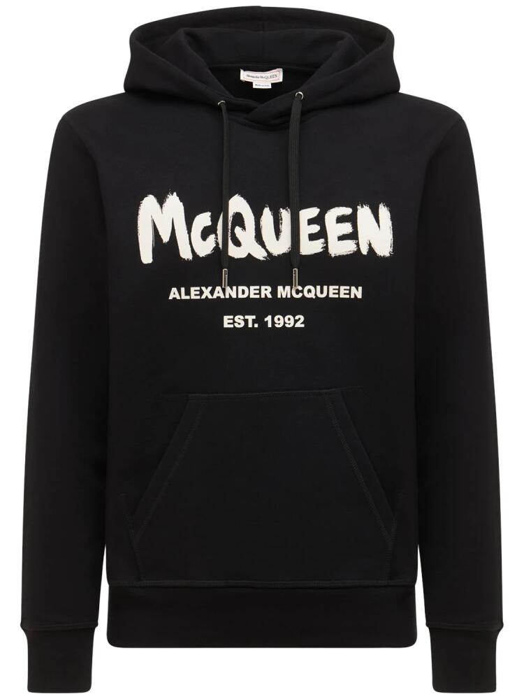 ALEXANDER MCQUEEN Printed Cotton Sweatshirt Cover