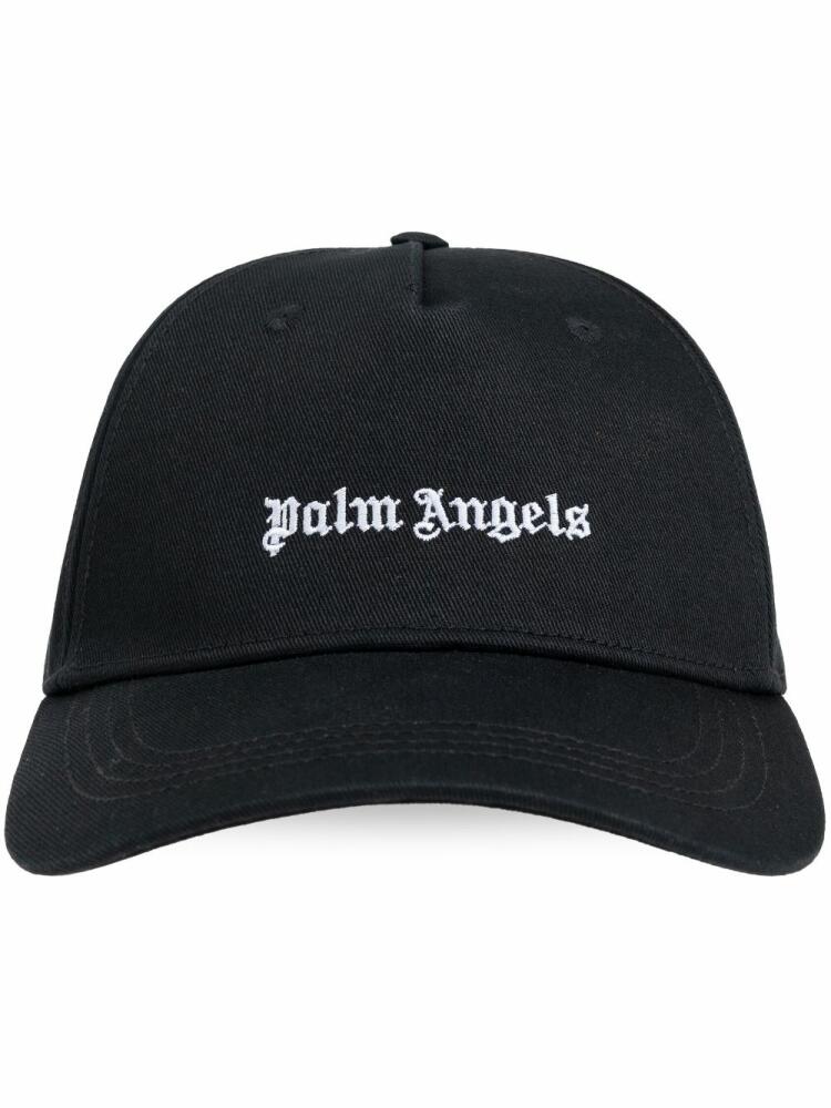 Palm Angels logo-embroidered baseball cap - Blue Cover