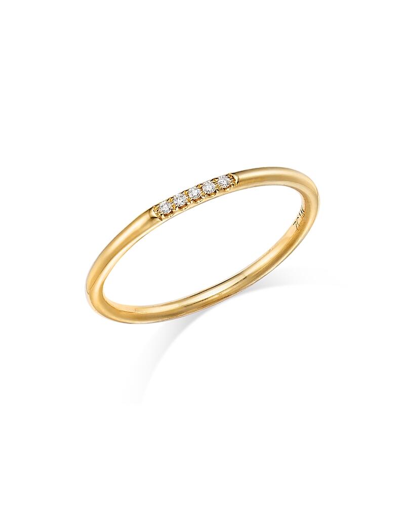 Zoe Chicco 14K Yellow Gold Diamond Thin Stacking Ring Cover