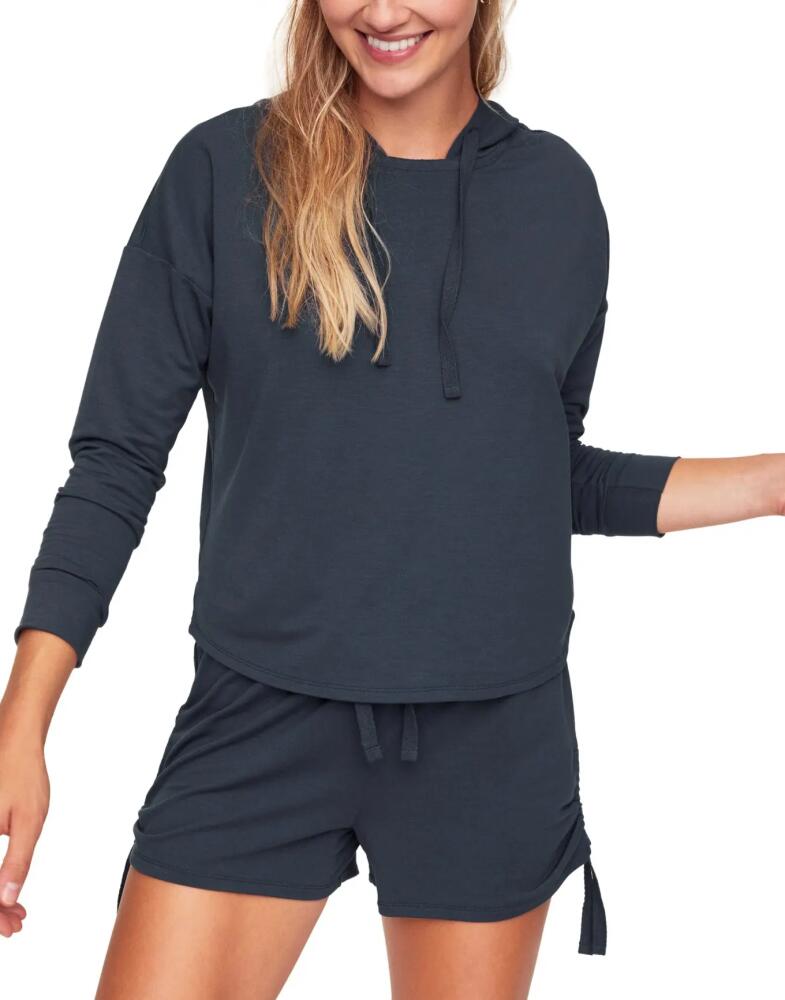 Adore Me Abbey Hoodie & Short Loungewear Set in Dark Grey Cover