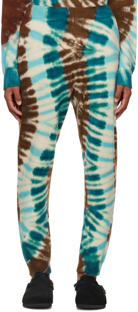 The Elder Statesman Multicolor Zig Dyed Lounge Pants Cover