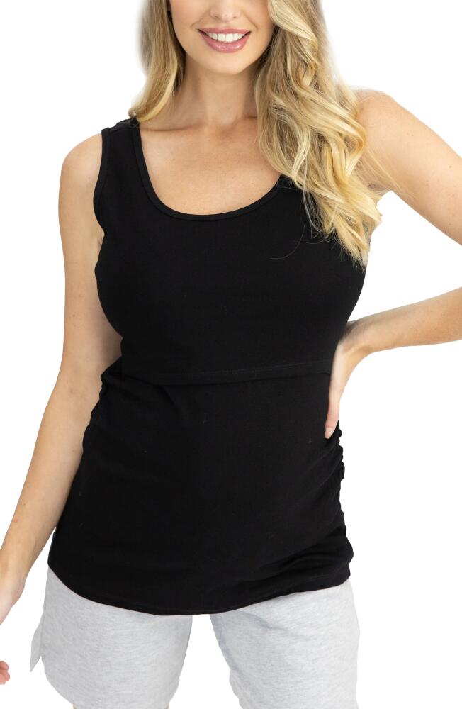 Angel Maternity Maternity/Nursing Tank in Black Cover