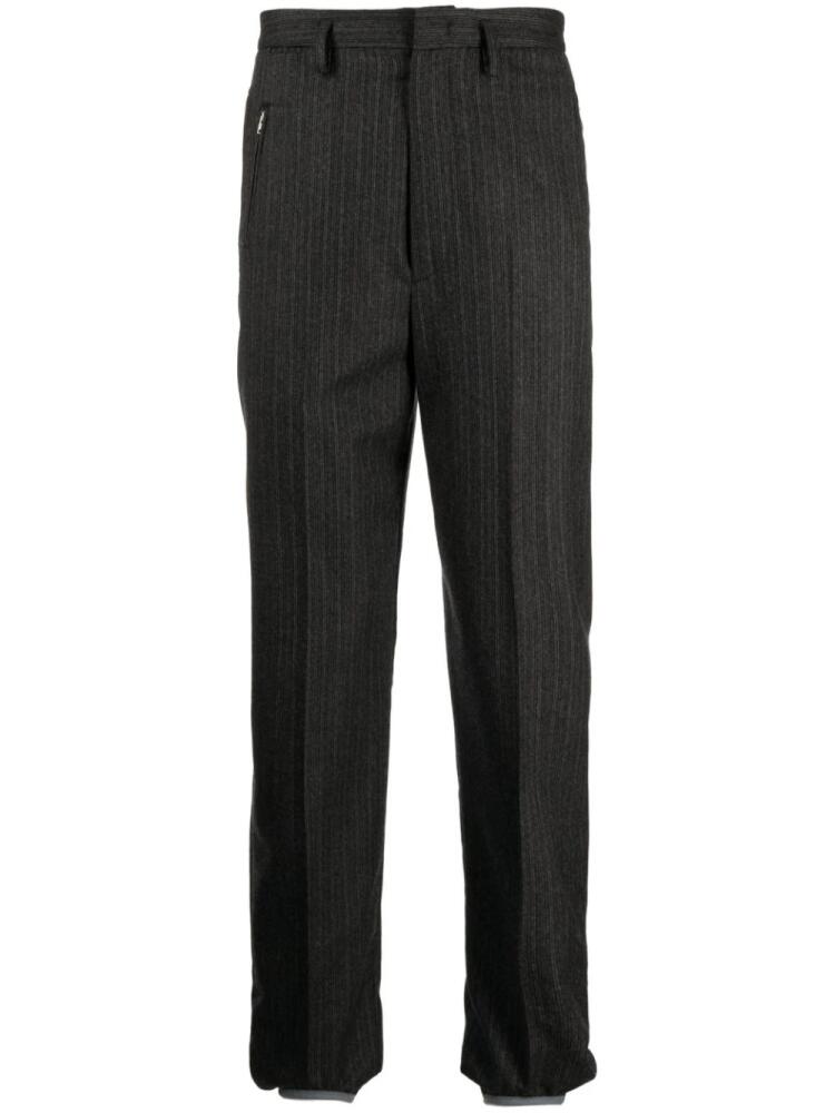 Hed Mayner pinstripe wool tapered trousers - Grey Cover