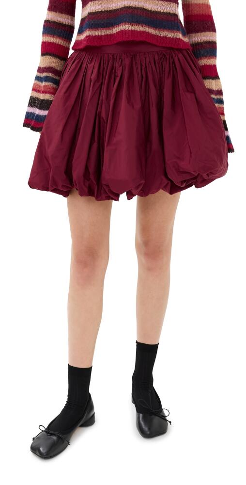 Molly Goddard Wilder Skirt Burgundy Cover