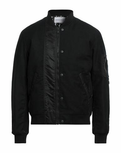 The Kooples Man Jacket Black Cotton, Acrylic, Polyester Cover