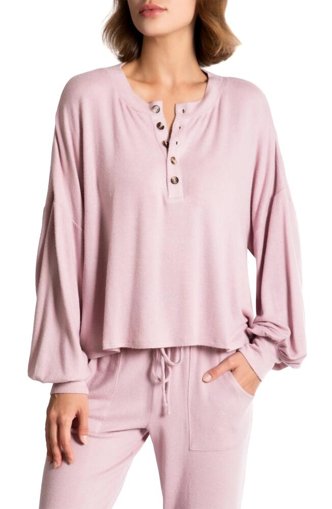 Midnight Bakery Hacci Knit Pajama Top in Pink Heather Cover