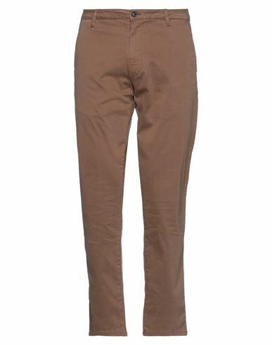 Massimo Rebecchi Man Pants Brown Cotton, Elastane Cover