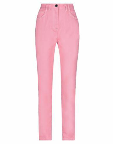 Balmain Woman Jeans Pink Cotton, Elastane Cover