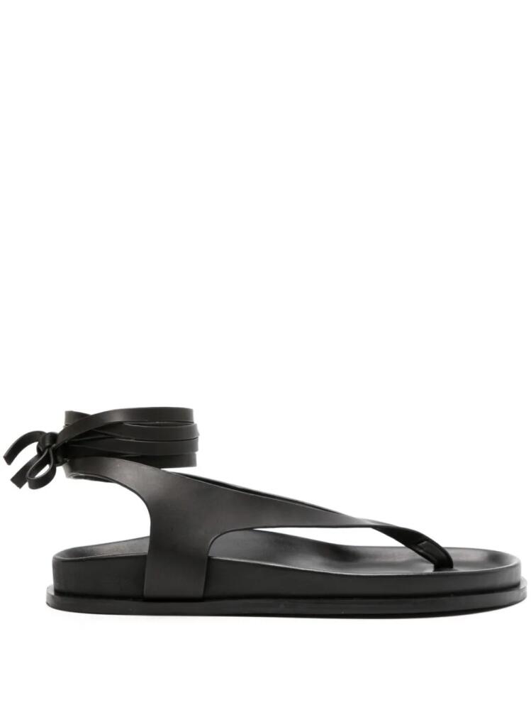 A.EMERY Shel leather sandals - Black Cover