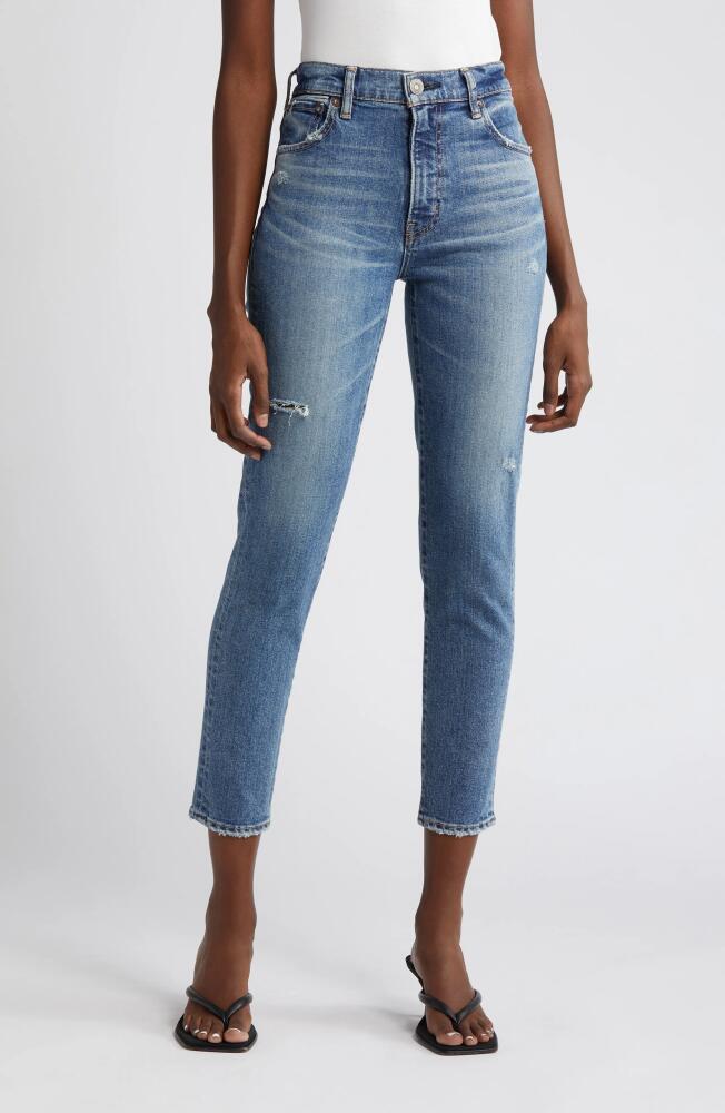 MOUSSY VINTAGE Grahamwood Crop Skinny Jeans in Blue Cover