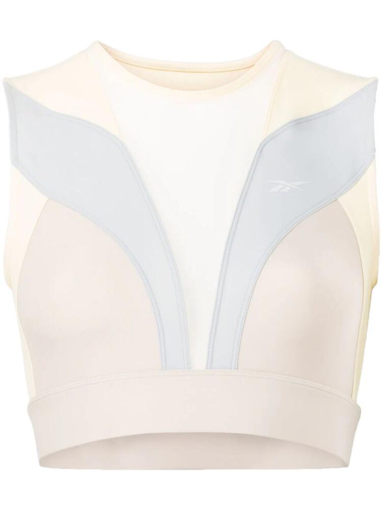 Reebok LTD Butterfly logo-print sports bra - Grey Cover