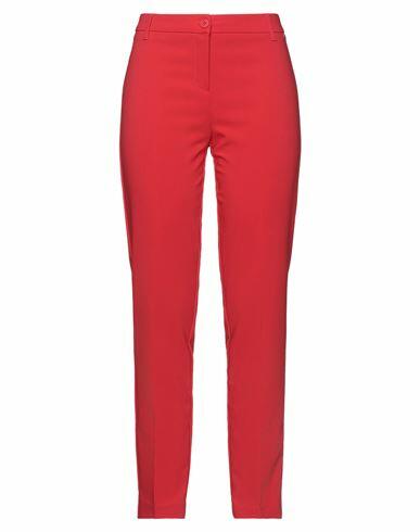 Rebel Queen Woman Pants Red Polyester, Elastane Cover