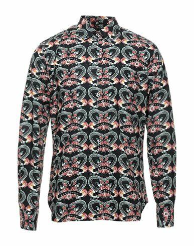 John Richmond Man Shirt Black Cotton Cover