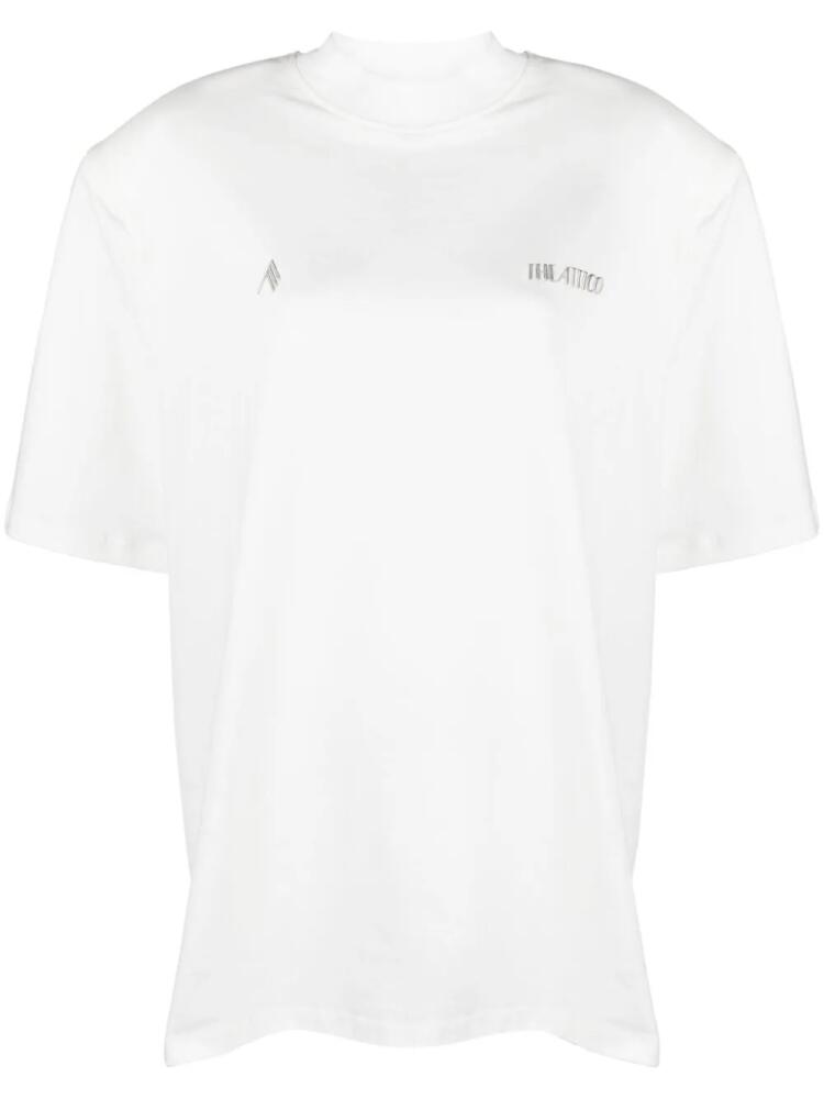 The Attico Kilie logo-appliqué T-shirt - White Cover