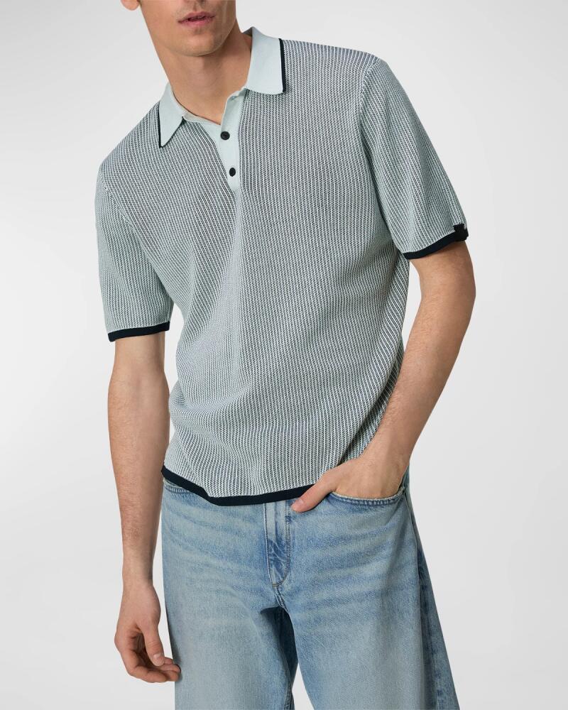 Rag & Bone Men's Harvey Striped Knit Polo Cover