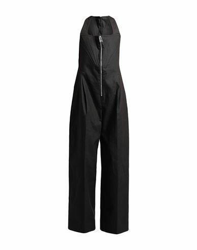 Bottega Veneta Woman Jumpsuit Black Linen, Elastane, Cotton Cover